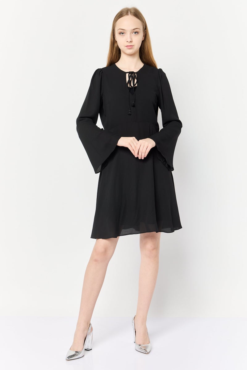 Sam Edelman Women Plain Mini Dress, Black - Image 2